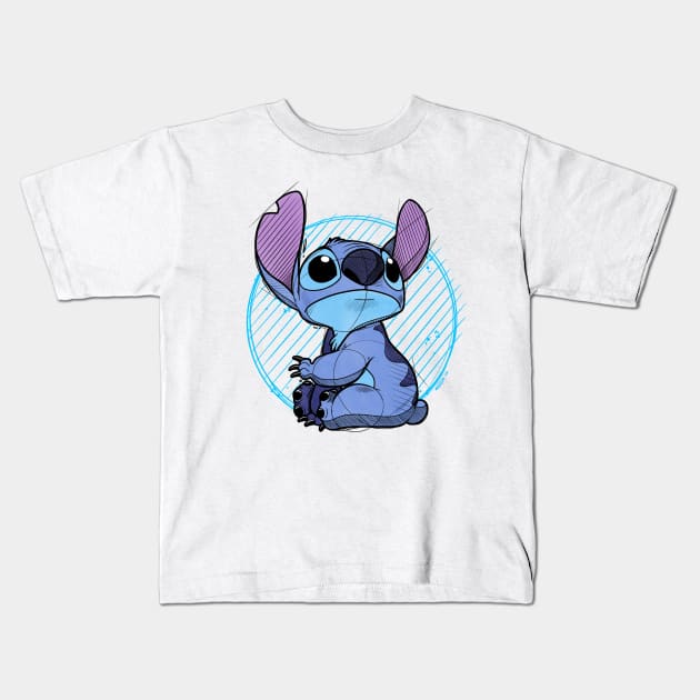 STITCH Kids T-Shirt by Psydrian